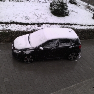Der erste schnee ende Oktober