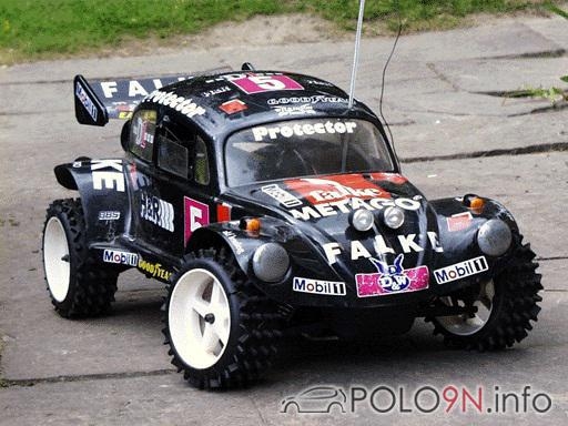 Beetle von FG-Modellsport Maßstab 1:6 mit 2-Takt Verbrennungsmotor (ähnlich wie bei Kettensägen)