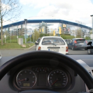 Zufahrt Arena auf Schalke
