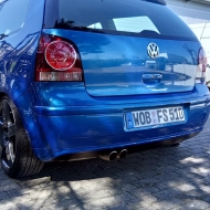 Lackierter Heckansatz vom GTI