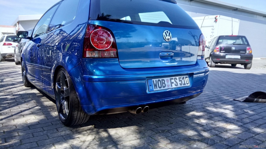 Lackierter Heckansatz vom GTI