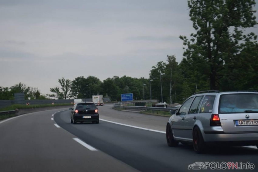die Fahrt zum See runter