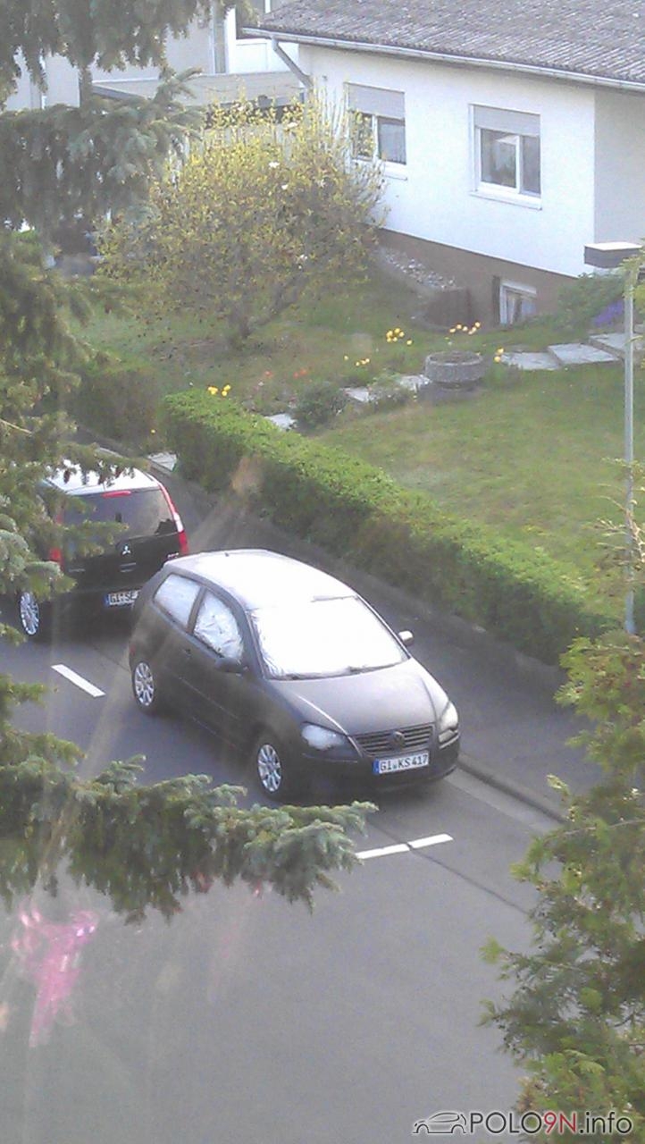 Dort stand er nun ....
