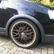 Sterne in braun metallic gepulvert und Rand poliert