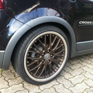 Stern in braun metallic gepulvert und Rand poliert